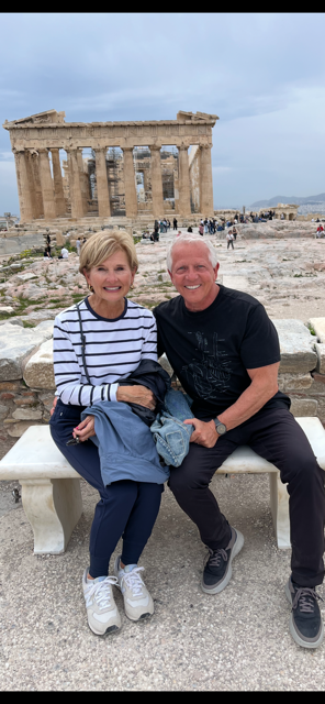 Jim and Sheree at the Acropolis, Greece