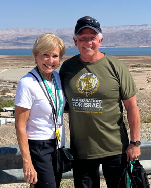 Jim and Sheree at the Dead Sea, Israel