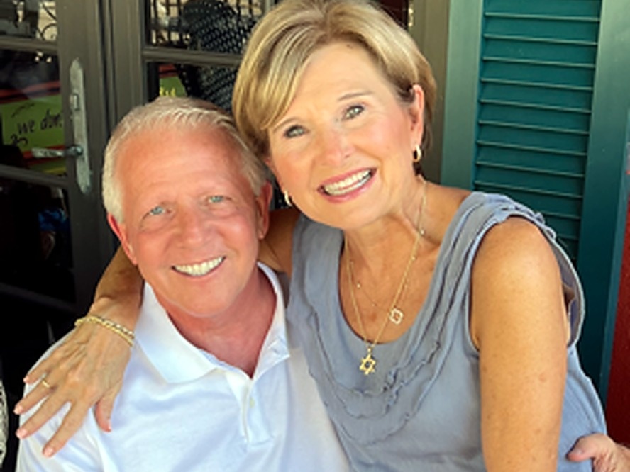 Jim and Sheree relaxing together