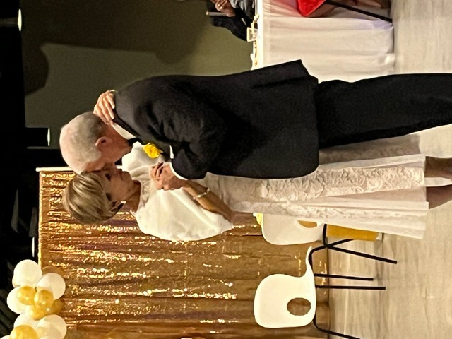 Jim and Sheree dancing together
