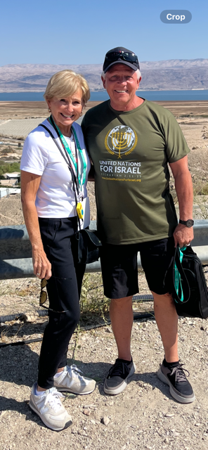 Jim and Sheree at the Dead Sea, Israel