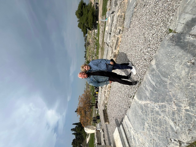 Jim and Sheree at Old Corinth, Greece